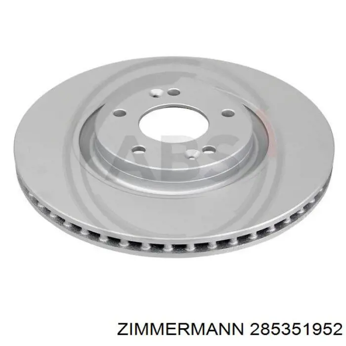 Диск переднього гальма Zimmermann 285351952 ціна, від 100.86 USD