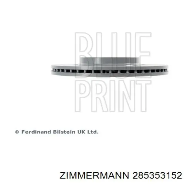 Гальмівні диски передні 285353152 Zimmermann