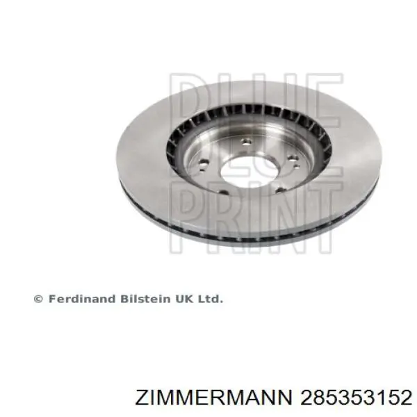 Диск переднього гальма Zimmermann 285353152 ціна, від 107.92 USD