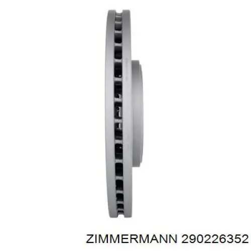 Диск переднього гальма Zimmermann 290226352 ціна, від 76.04 USD