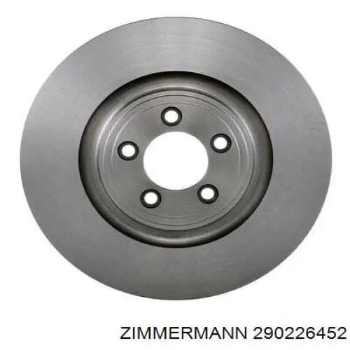 Диск гальмівний передній Zimmermann 290226452