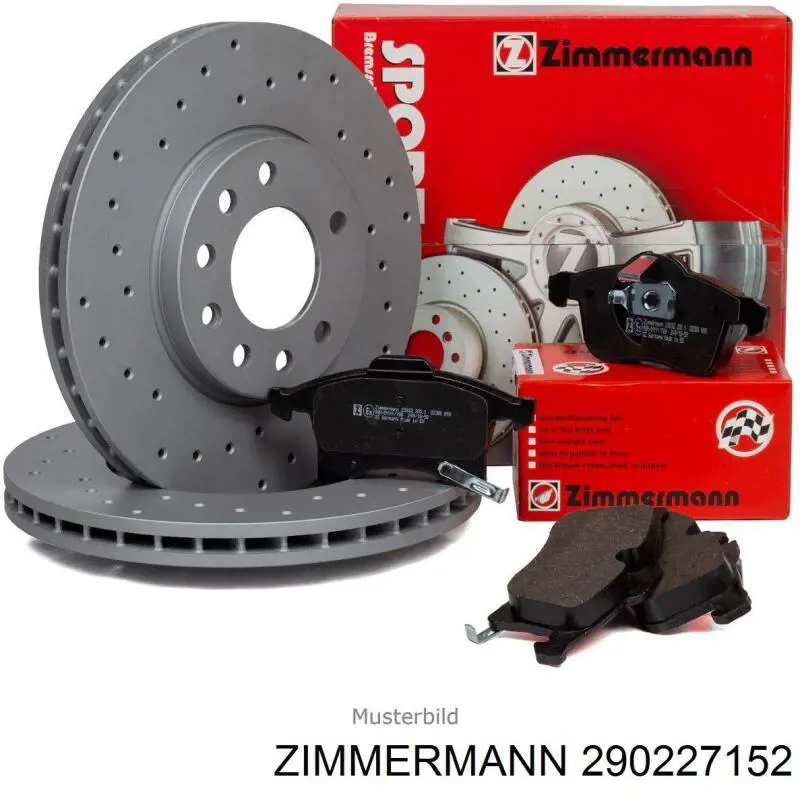 290227152 Zimmermann диск гальмівний задній
