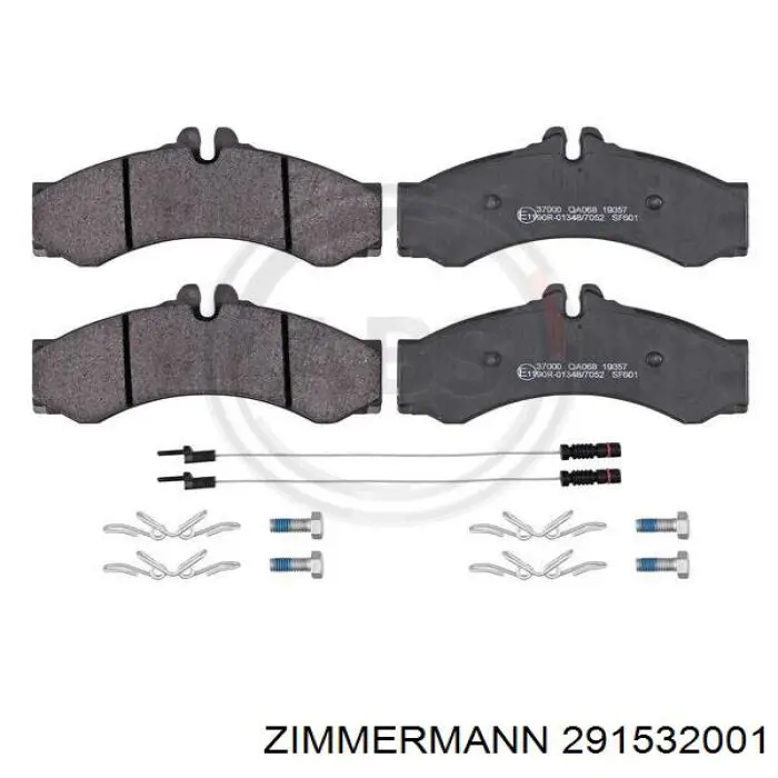 Купити 291532001 Zimmermann Колодки гальмівні передні, дискові