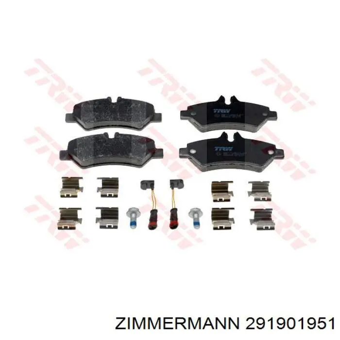 Задні дискові колодки Zimmermann 291901951
