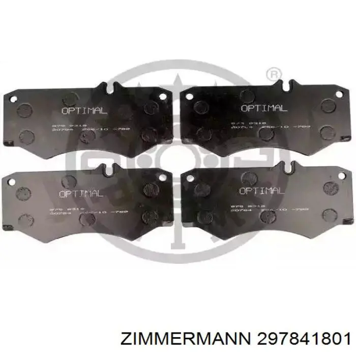 Передні тормозні колодки 297841801 Zimmermann