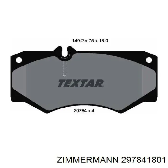 Гальмівні колодки Zimmermann 297841801 ціна, від 25.86 USD
