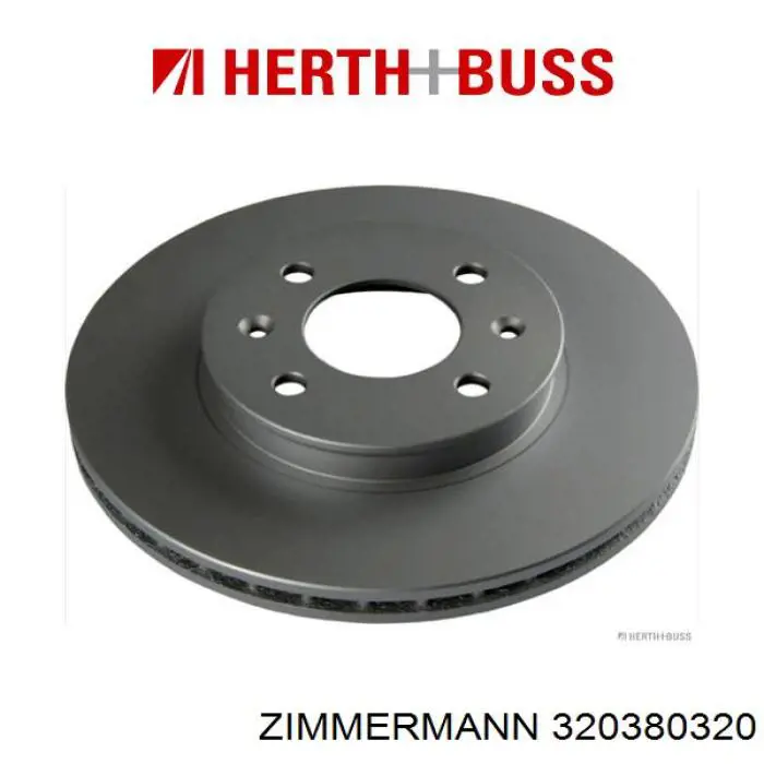 Диск переднього гальма Zimmermann 320380320 ціна, від 30.40 USD