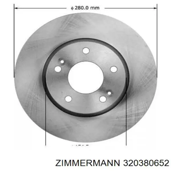 Купити 320380652 Zimmermann Ротор гальмівний