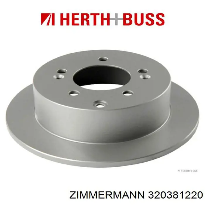 Диск гальмівний задній Zimmermann 320381220