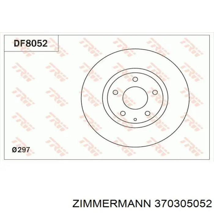 Купити 370305052 Zimmermann Ротор гальмівний