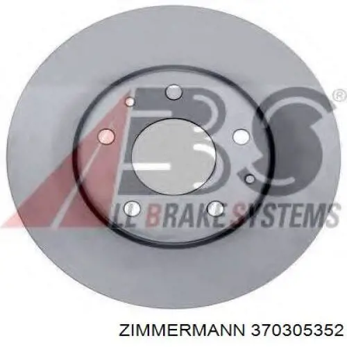 Купити 370305352 Zimmermann Ротор гальмівний