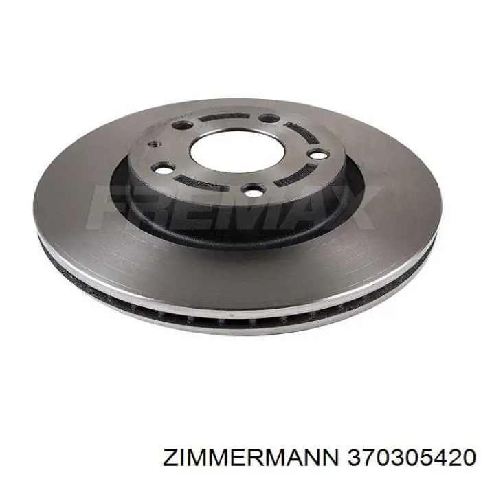 Диск переднього гальма Zimmermann 370305420 ціна, від 65.10 USD