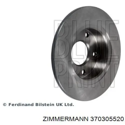 Диск гальмівний задній Zimmermann 370305520
