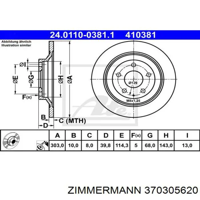 370305620 Zimmermann Дискові гальма