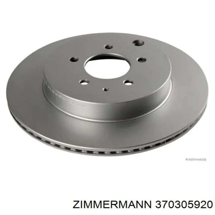 Диск гальмівний задній Zimmermann 370305920