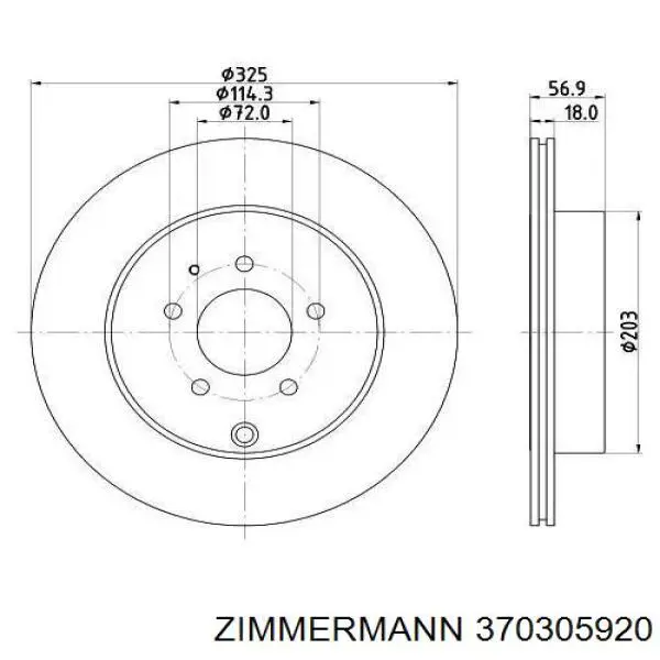 370305920 Zimmermann Дискові гальма