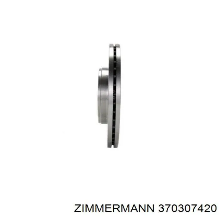 Диск переднього гальма Zimmermann 370307420 ціна, від 46.49 USD