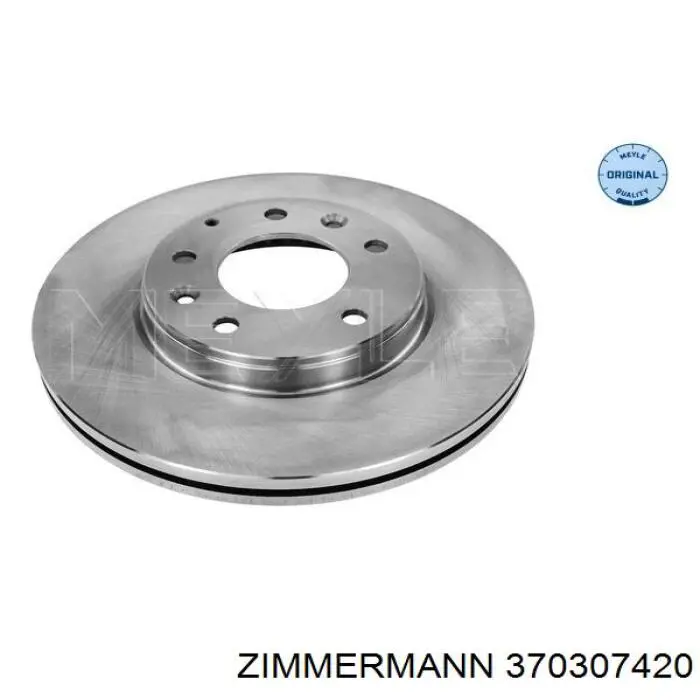 Диск переднього гальма Zimmermann 370307420 ціна, від 46.49 USD