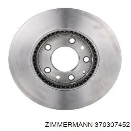 Диск переднього гальма Zimmermann 370307452 ціна, від 43.56 USD