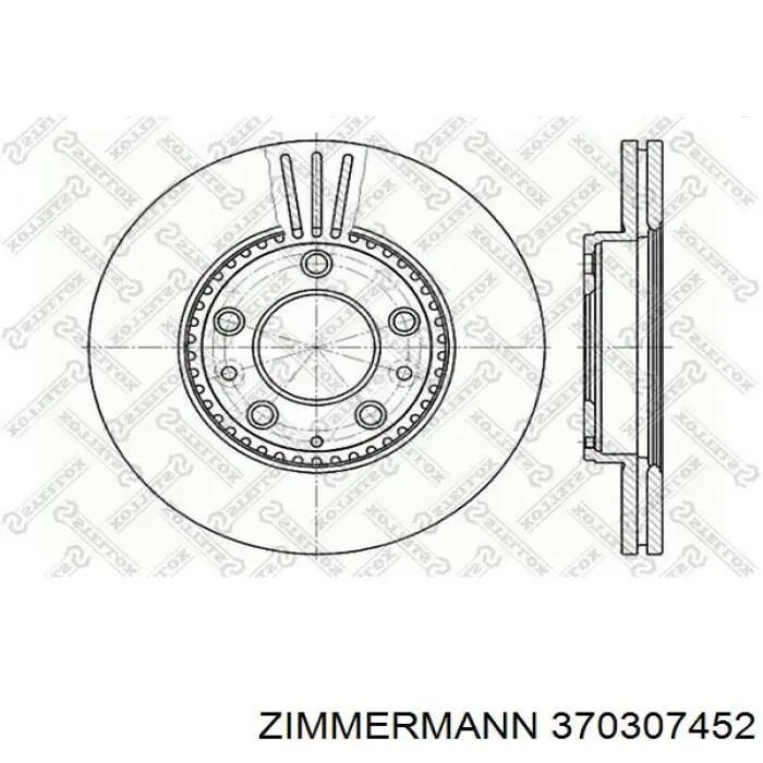 Купити 370307452 Zimmermann Ротор гальмівний