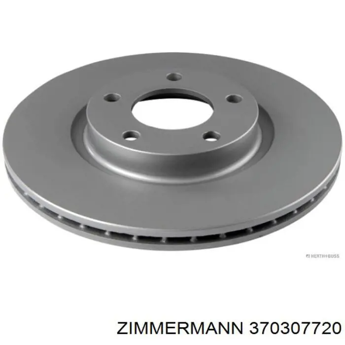 Диск переднього гальма Zimmermann 370307720 ціна, від 44.54 USD
