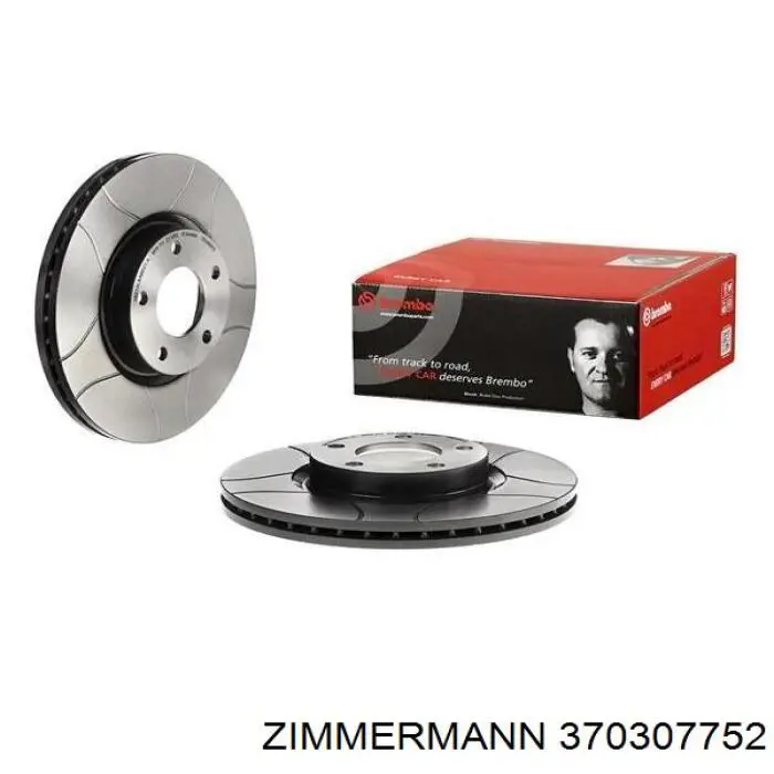 370307752 Zimmermann Гальмо дискове переднє