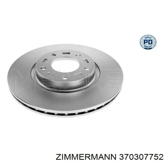 Диск переднього гальма Zimmermann 370307752 ціна, від 48.69 USD