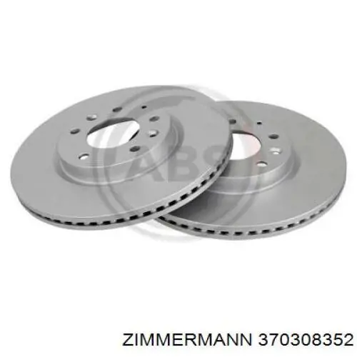 370308352 Zimmermann Гальмо дискове переднє