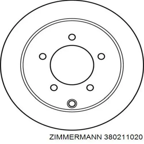Задні дискові гальма Zimmermann 380211020 ціна, від 39.56 USD