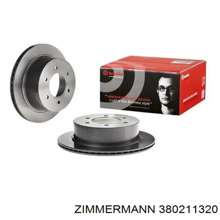 Гальмівні диски передні 380211320 Zimmermann