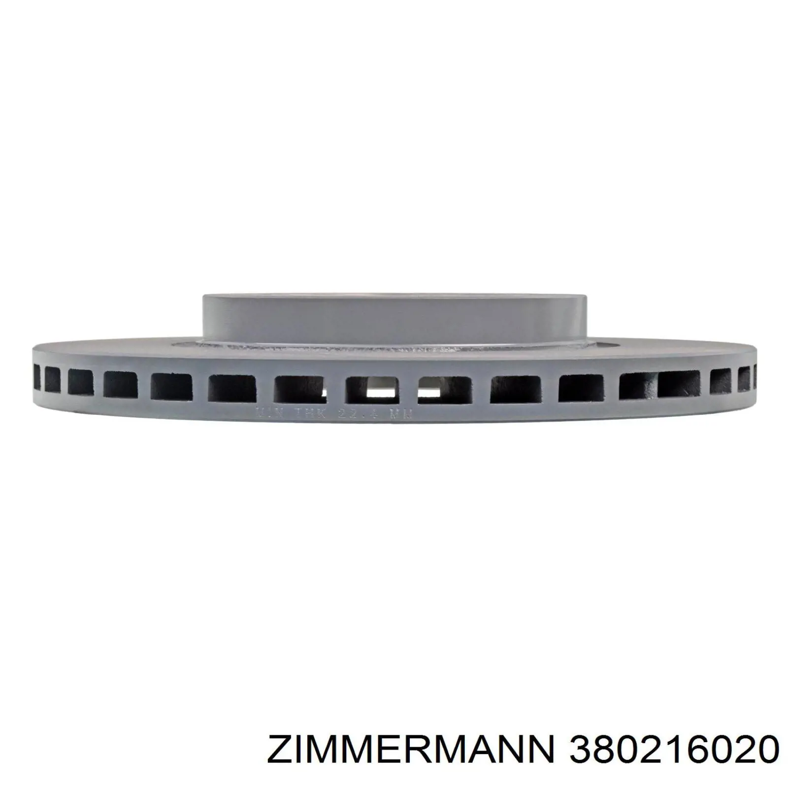 Диск гальмівний передній Zimmermann 380216020