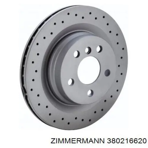 Диск переднього гальма Zimmermann 380216620 ціна, від 36.67 USD