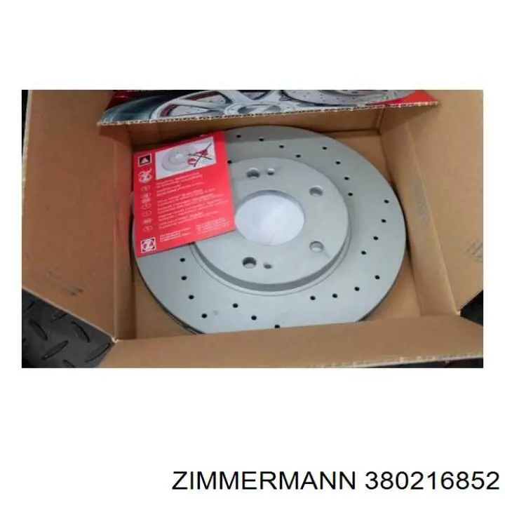 Диск переднього гальма Zimmermann 380216852 ціна, від 36.40 USD