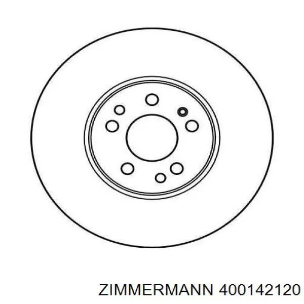 Купити 400142120 Zimmermann Ротор гальмівний