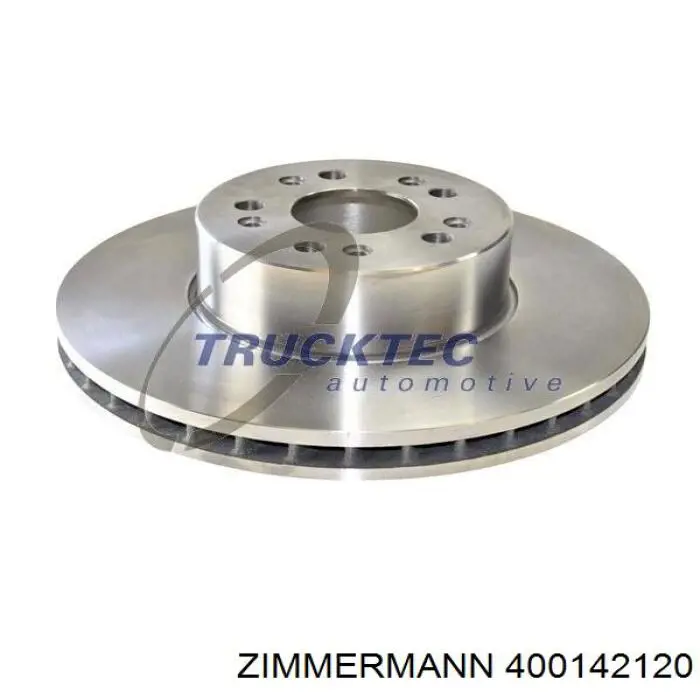 Диск гальмівний передній Zimmermann 400142120