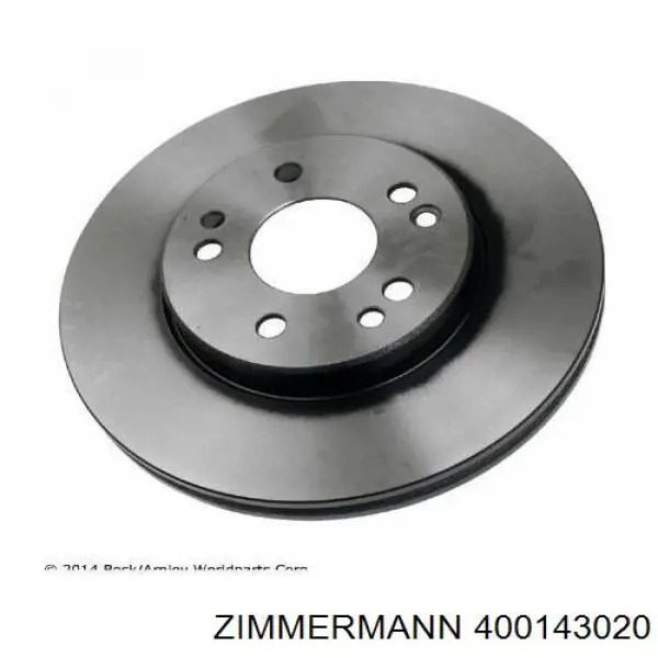 400143020 Zimmermann Гальмо дискове переднє