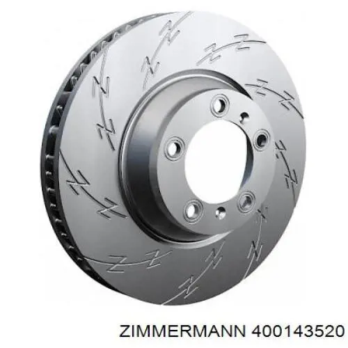 400143520 Zimmermann диск гальмівний передній