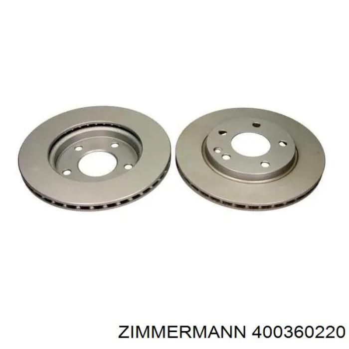 Диск гальмівний передній Zimmermann 400360220