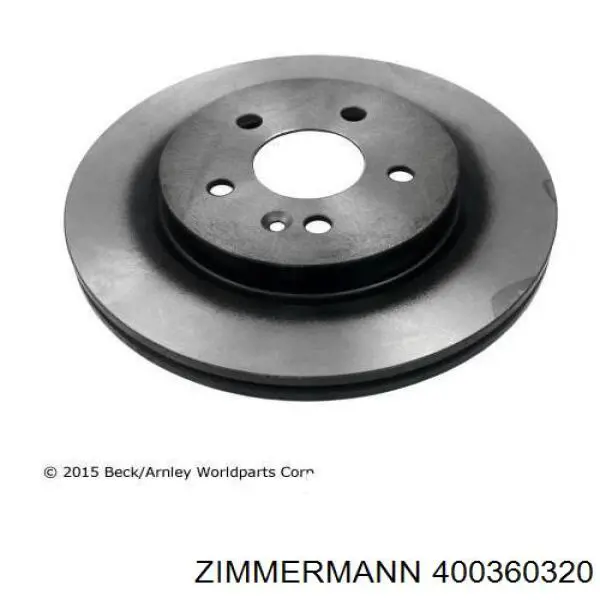 400360320 Zimmermann Гальмо дискове переднє