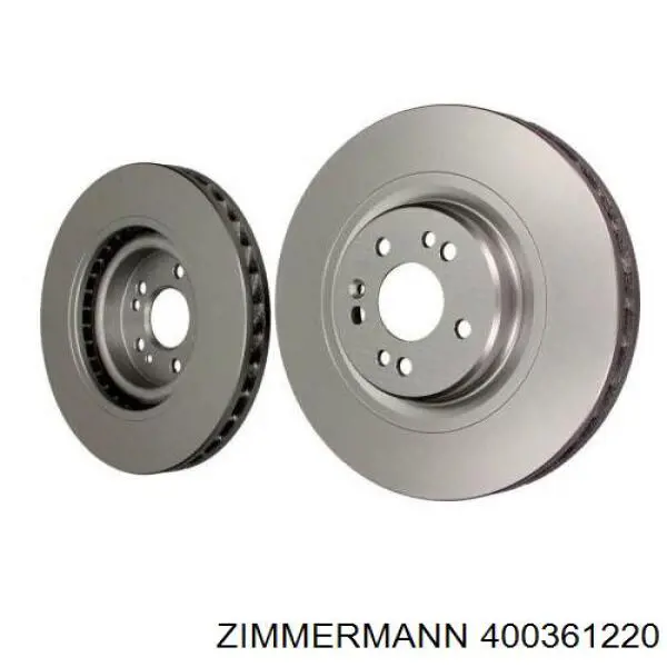Диск переднього гальма Zimmermann 400361220 ціна, від 73.17 USD