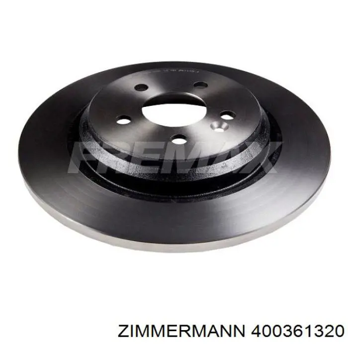 Диск гальмівний задній Zimmermann 400361320