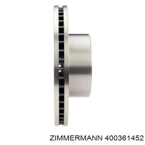 Диск гальмівний передній Zimmermann 400361452