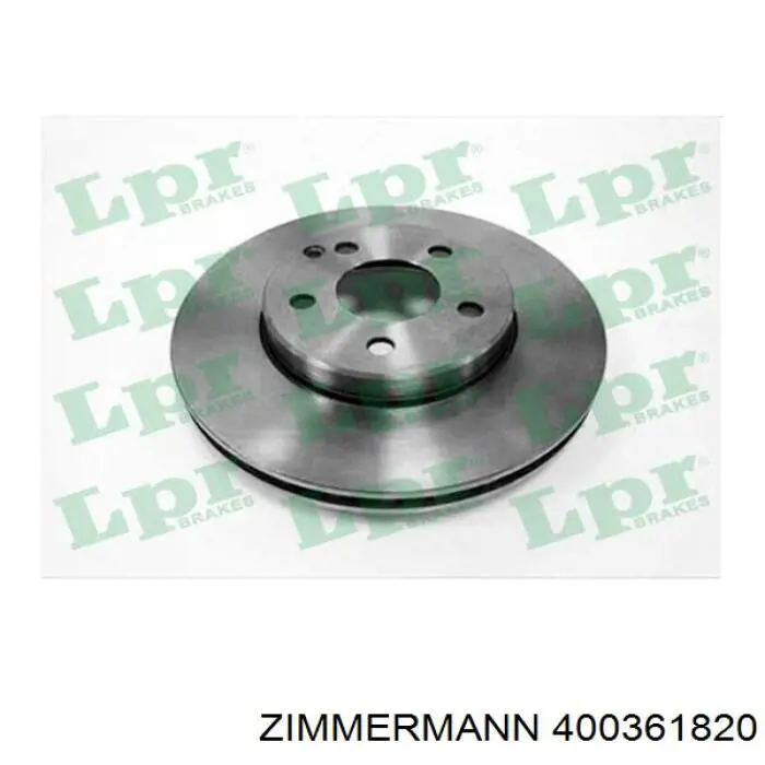 Диск гальмівний передній Zimmermann 400361820