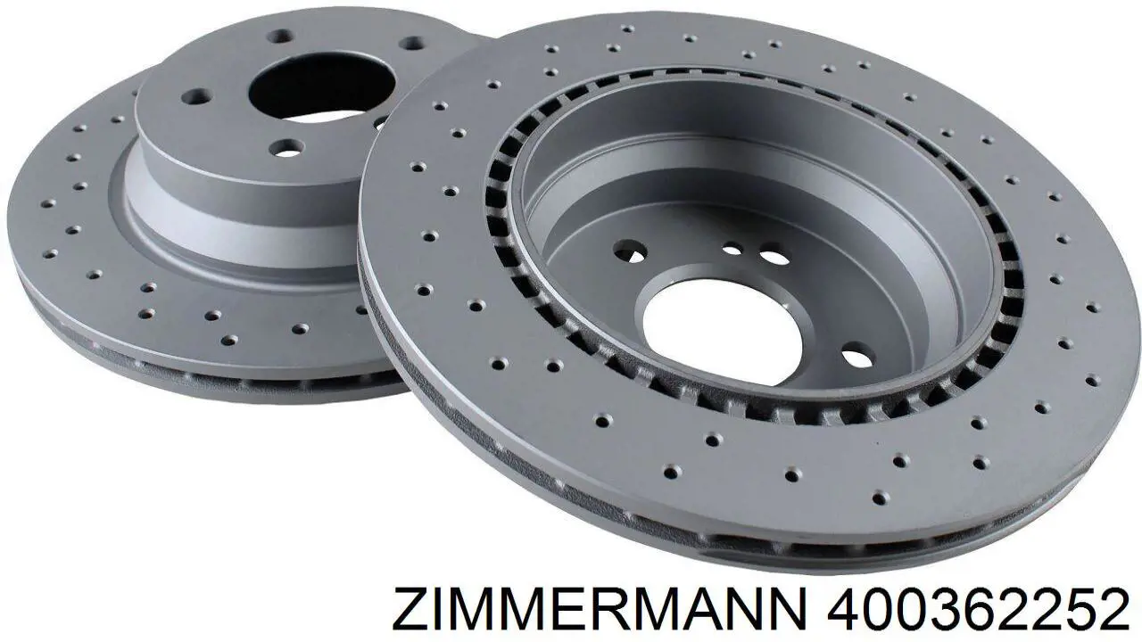 400362252 Zimmermann диск гальмівний задній