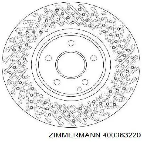 Купити 400363220 Zimmermann Ротор гальмівний