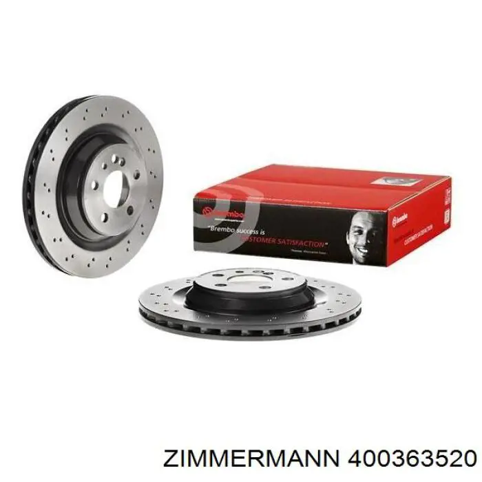 Задні дискові гальма Zimmermann 400363520 ціна, від 96.93 USD