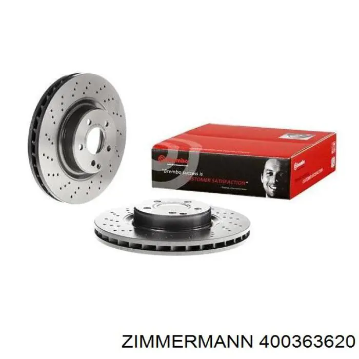 Диск гальмівний передній Zimmermann 400363620