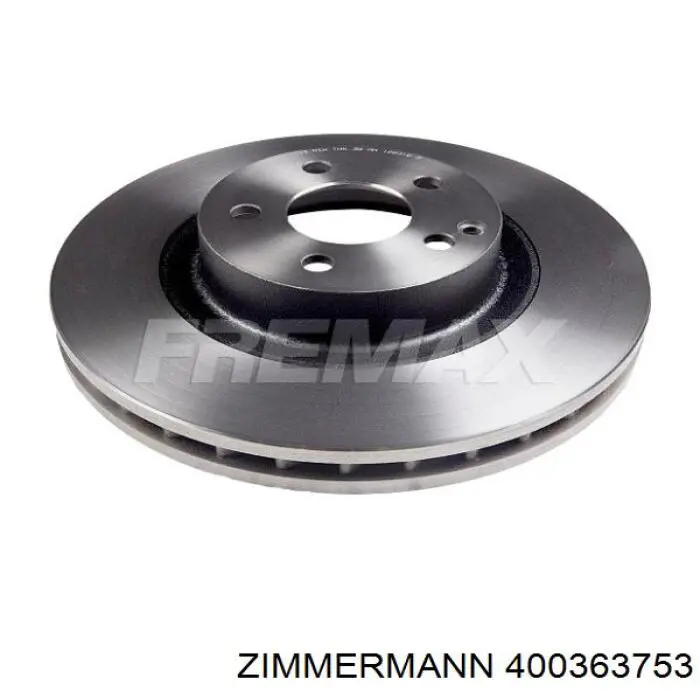Диск переднього гальма Zimmermann 400363753 ціна, від 72.64 USD