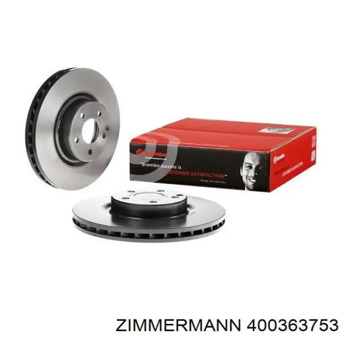 400363753 Zimmermann Гальмо дискове переднє