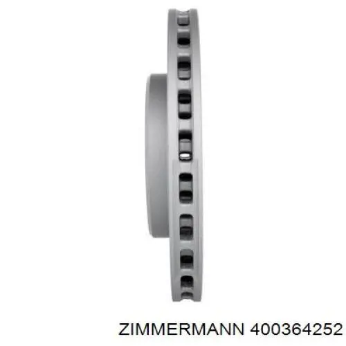 Диск гальмівний передній Zimmermann 400364252